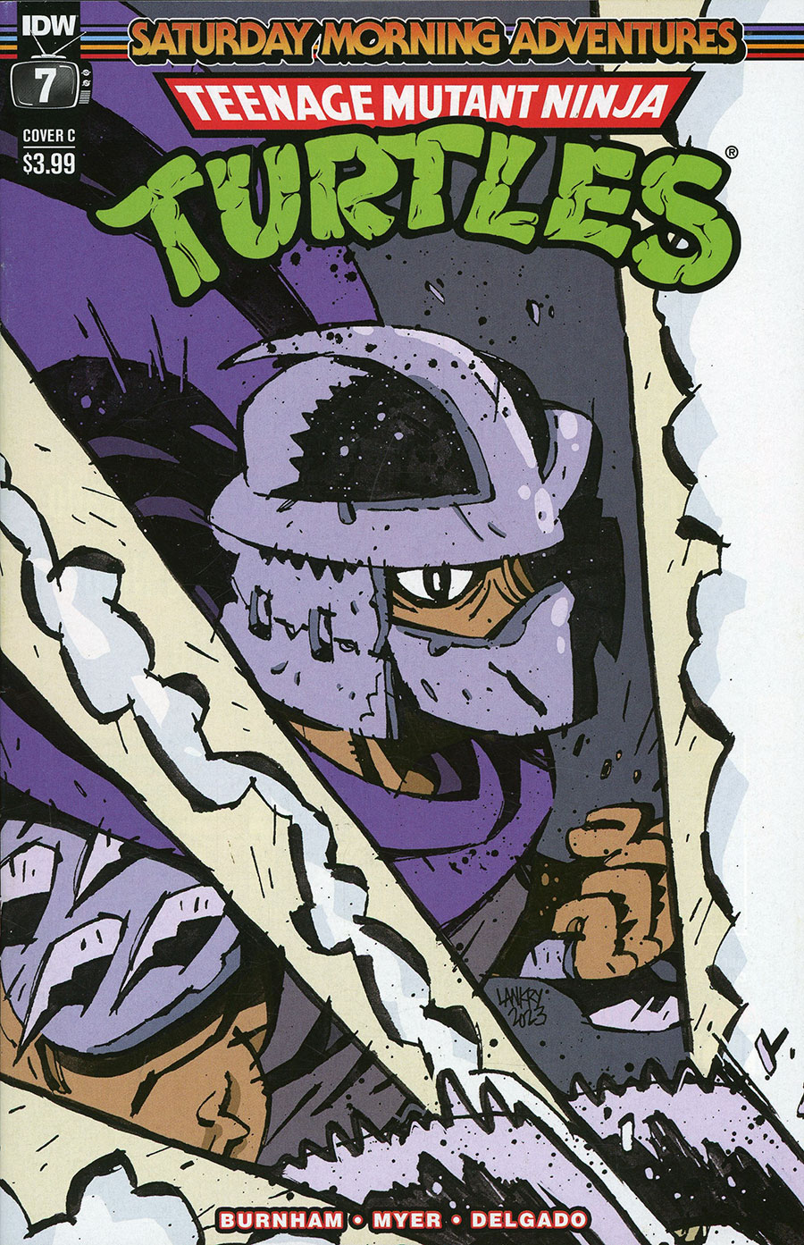 Teenage Mutant Ninja Turtles Saturday Morning Adventures Continued 7 Cover C Variant Jon Lankry 