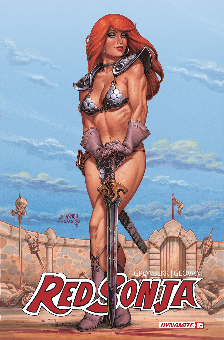 Red Sonja Vol 10 #5 Cover C Variant Joseph Michael Linsner Cover