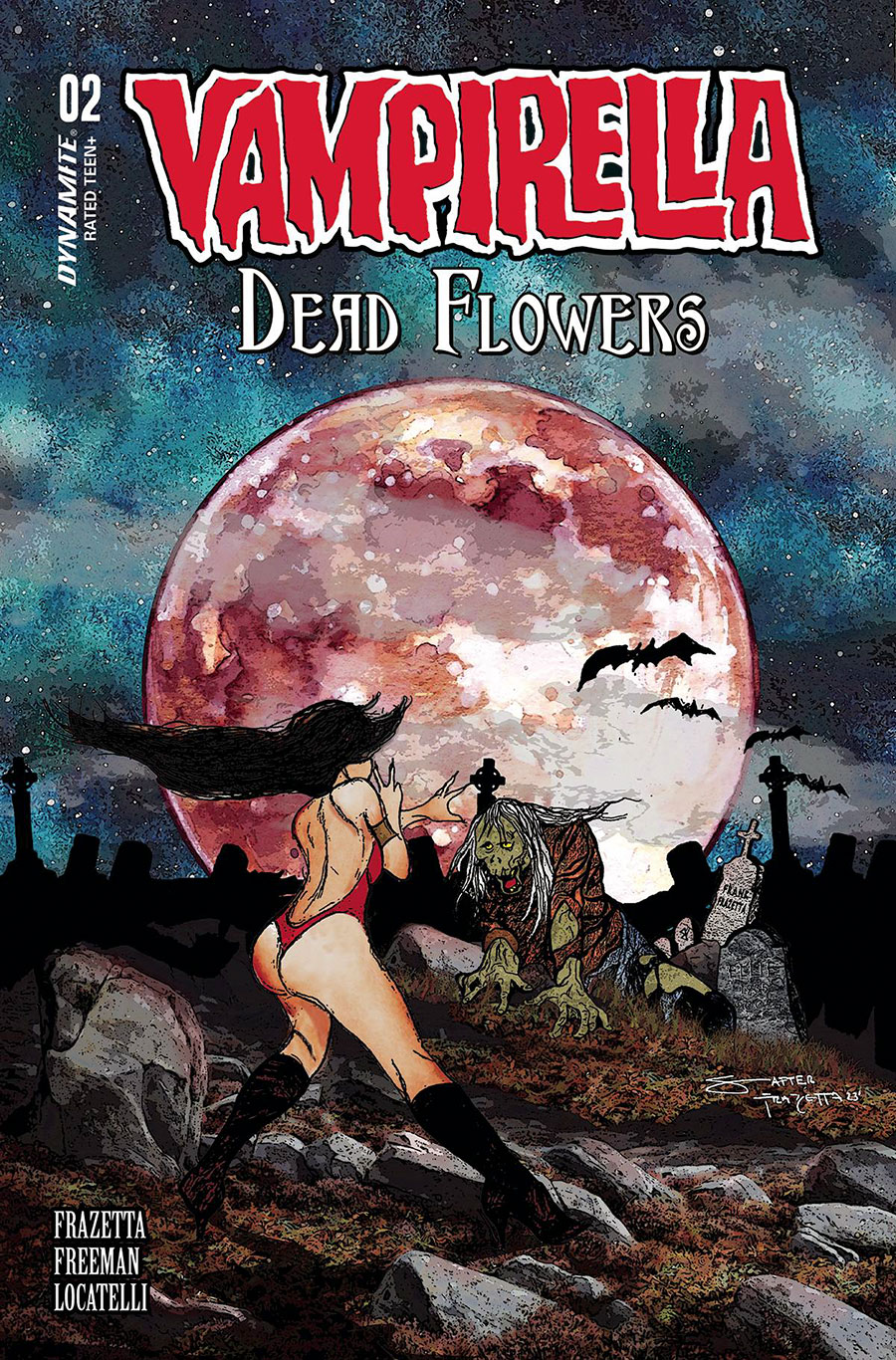 Vampirella Dead Flowers #2 Cover D Variant Sara Frazetta & Bob Freeman Cover