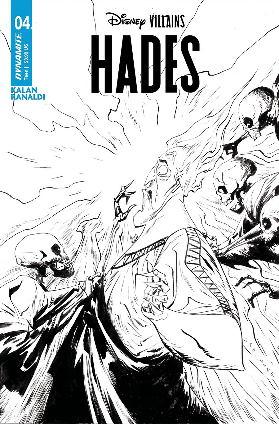 Disney Villains Hades #4 Cover F Incentive Jae Lee Line Art Cover