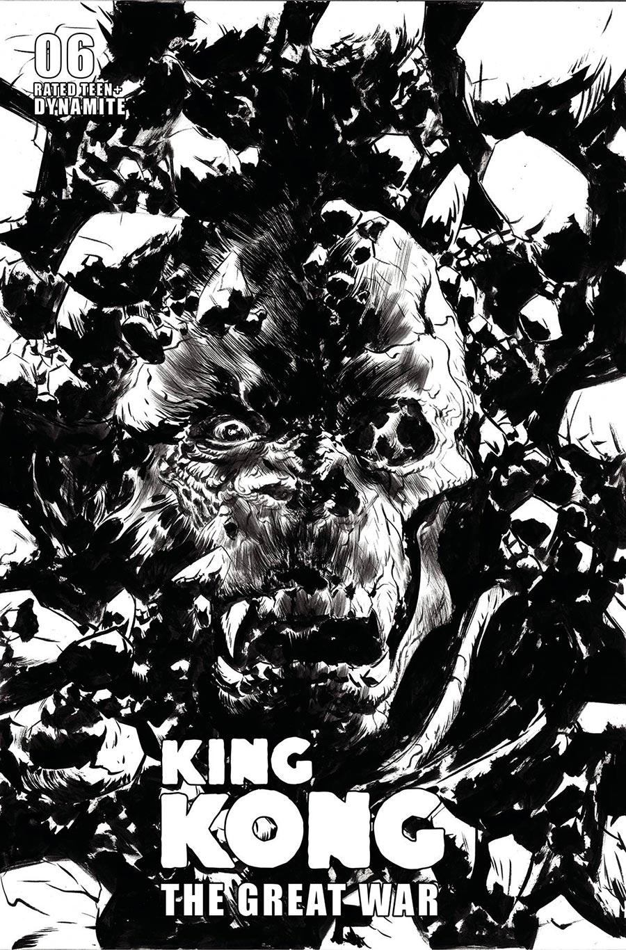 Kong The Great War #6 Cover D Incentive Jae Lee Line Art Cover