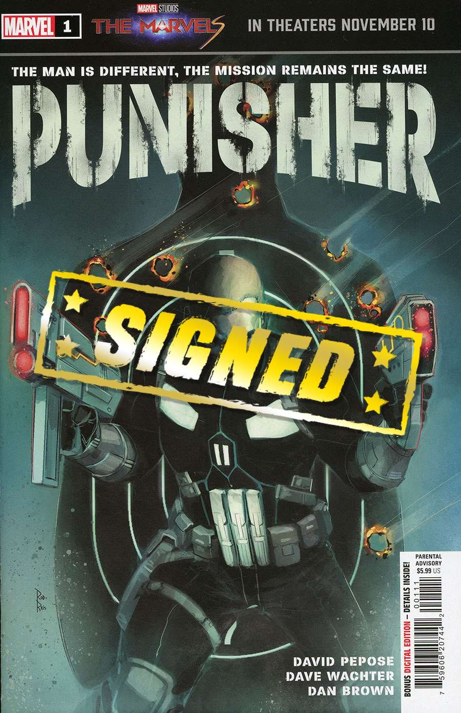 Punisher Vol 13 #1 Cover G DF Signed By David Pepose