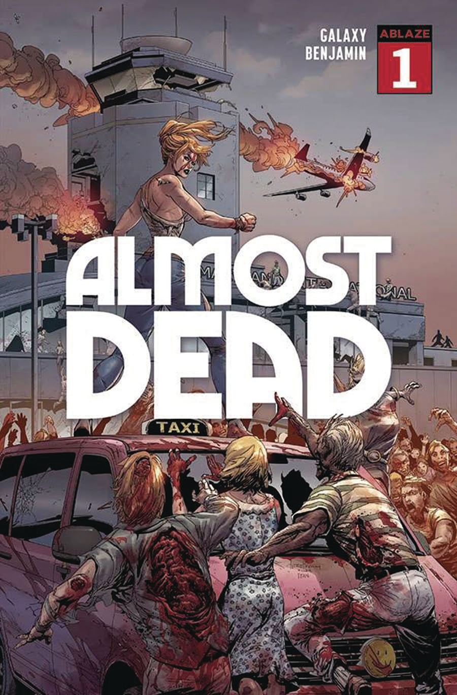 Almost Dead #1 Cover F DF Signed By Ryan Benjamin