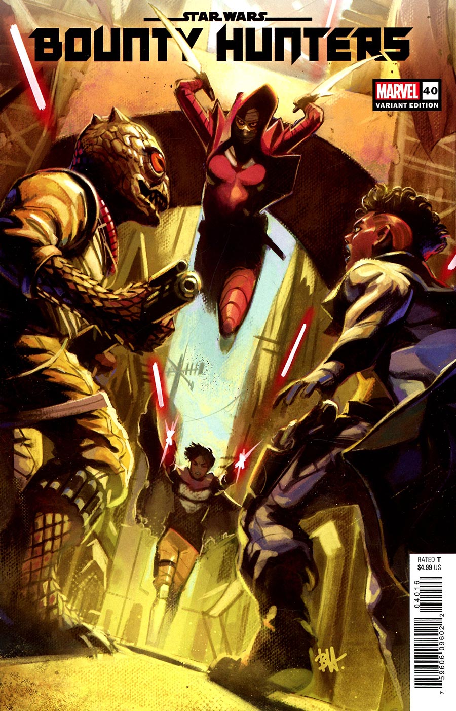 Star Wars Bounty Hunters #40 Cover C Incentive Ben Harvey Variant Cover (Dark Droids Tie-In)