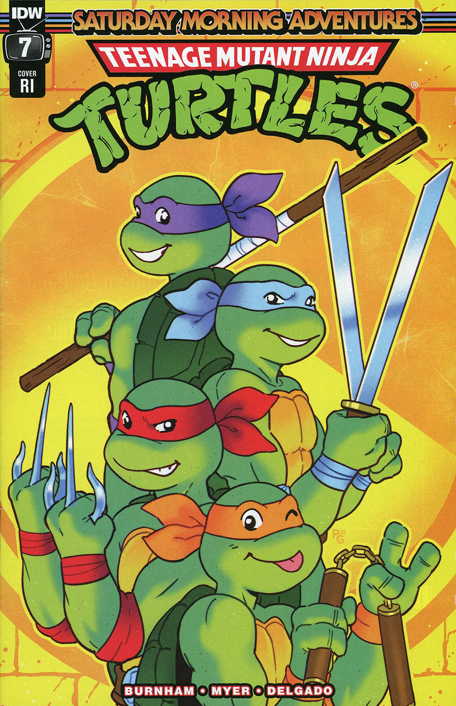 Teenage Mutant Ninja Turtles Saturday Morning Adventures Continued #7 Cover D Incentive Paulina Ganucheau Variant Cover