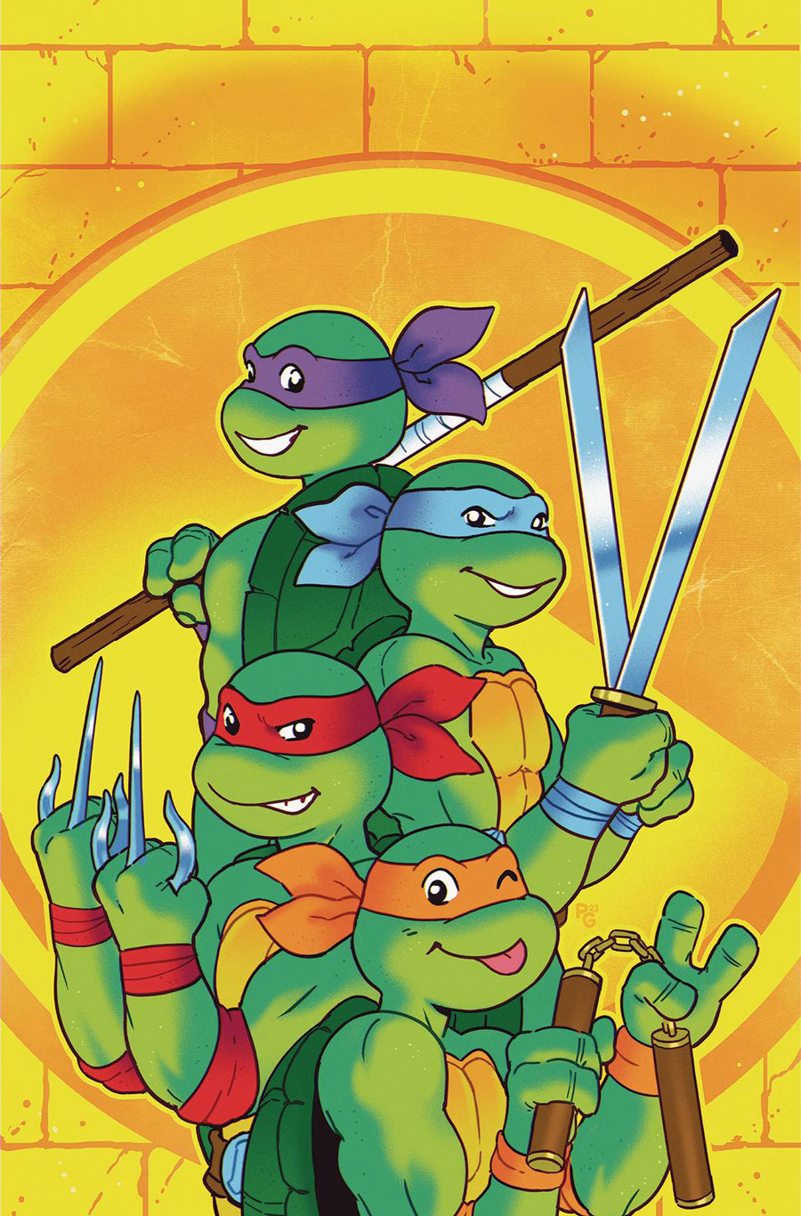 Teenage Mutant Ninja Turtles Saturday Morning Adventures Continued #7 Cover E Incentive Paulina Ganucheau Virgin Variant Cover