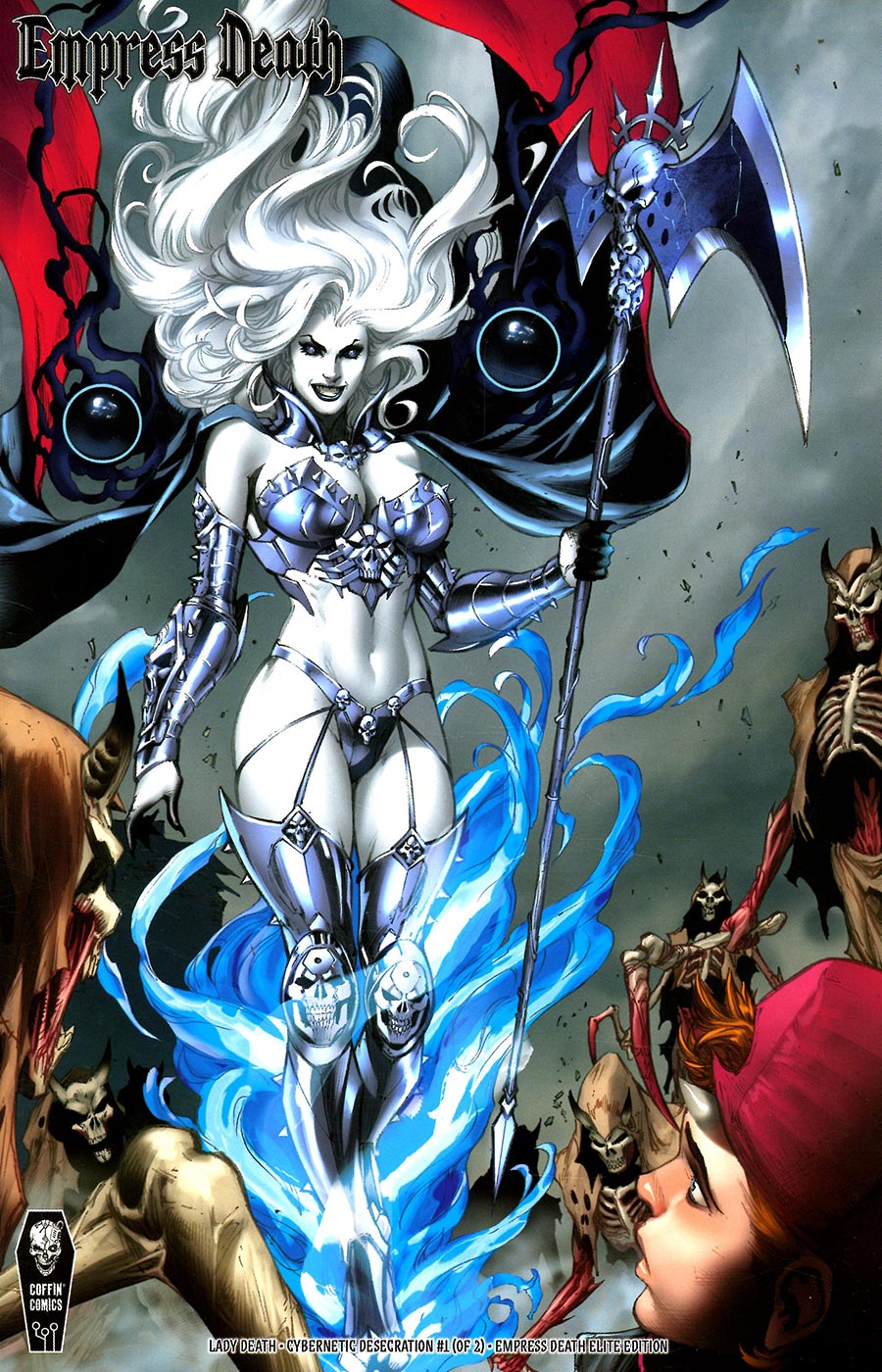 Lady Death Cybernetic Desecration #1 Cover E Incentive Diego Bernard Empress Death Elite Variant Cover