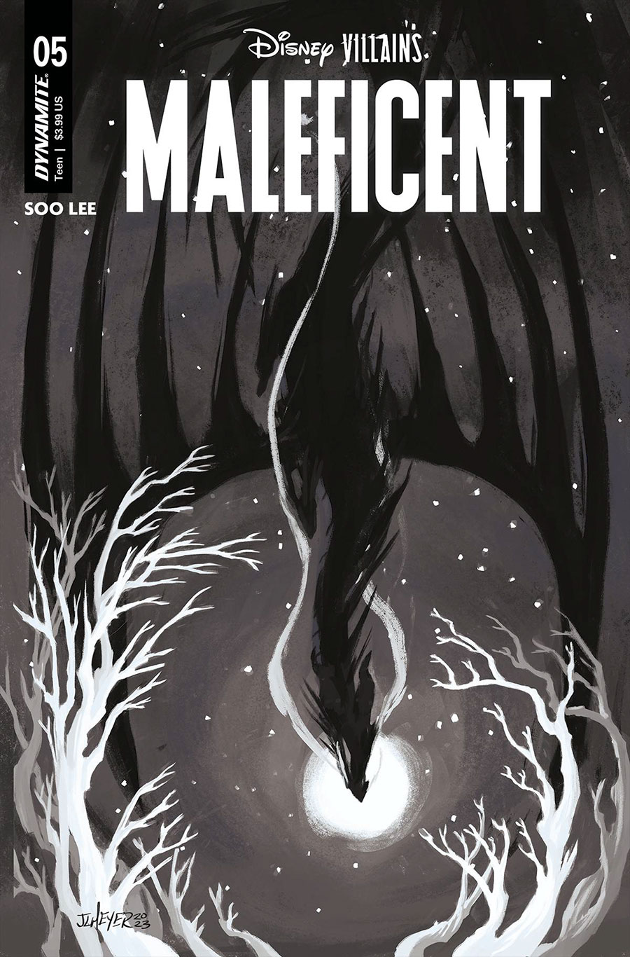 Disney Villains Maleficent #5 Cover Q Incentive Jennifer L Meyer Black & White Cover