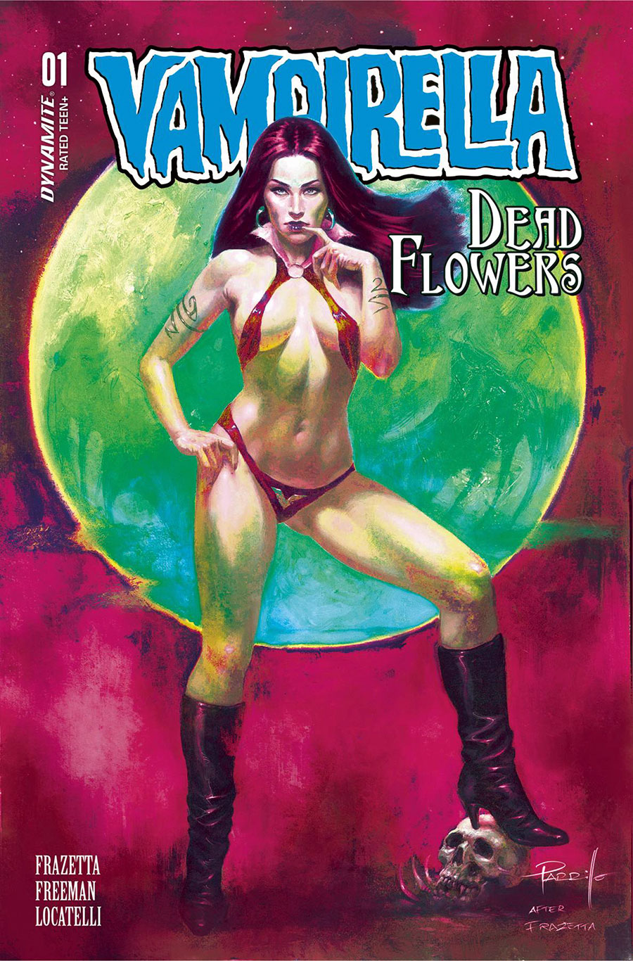 Vampirella Dead Flowers #1 Cover T Variant Lucio Parrillo Ultraviolet Cover