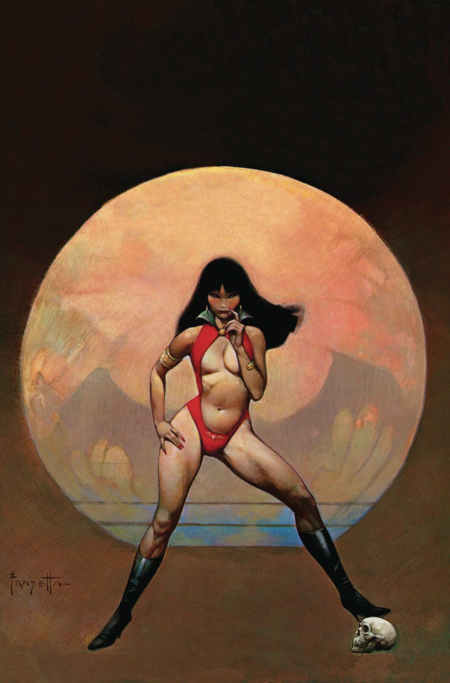 Vampirella Dead Flowers #1 Cover V Variant Frank Frazetta Foil Virgin Cover