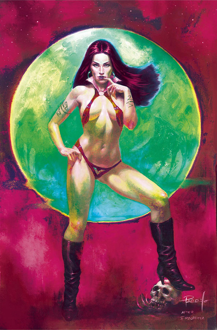 Vampirella Dead Flowers #1 Cover W Incentive Lucio Parrillo Ultraviolet Virgin Cover