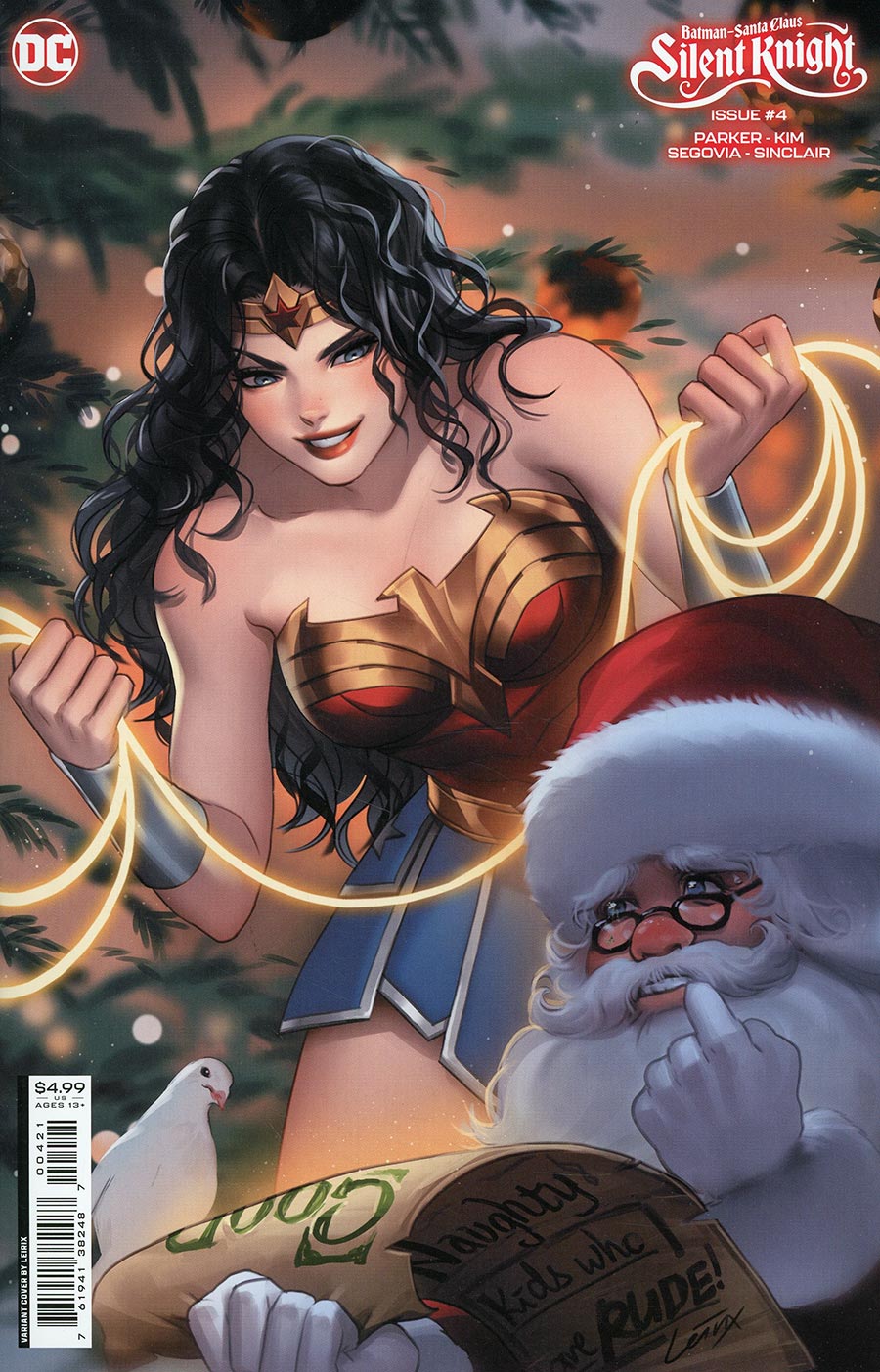 Batman Santa Claus Silent Knight #4 Cover B Variant Lesley Leirix Li Card Stock Cover