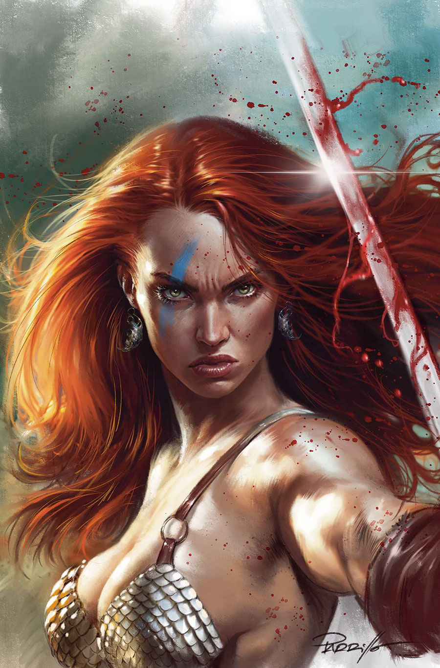 Red Sonja Vol 10 #4 Cover O Variant Lucio Parrillo Virgin Foil Cover