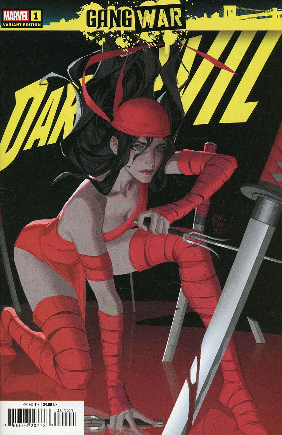 Daredevil Gang War #1 Cover B Variant AKA Elektra Cover