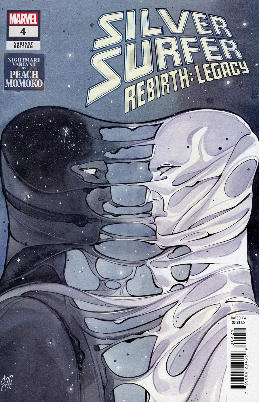 Silver Surfer Rebirth Legacy #4 Cover B Variant Peach Momoko Nightmare Cover