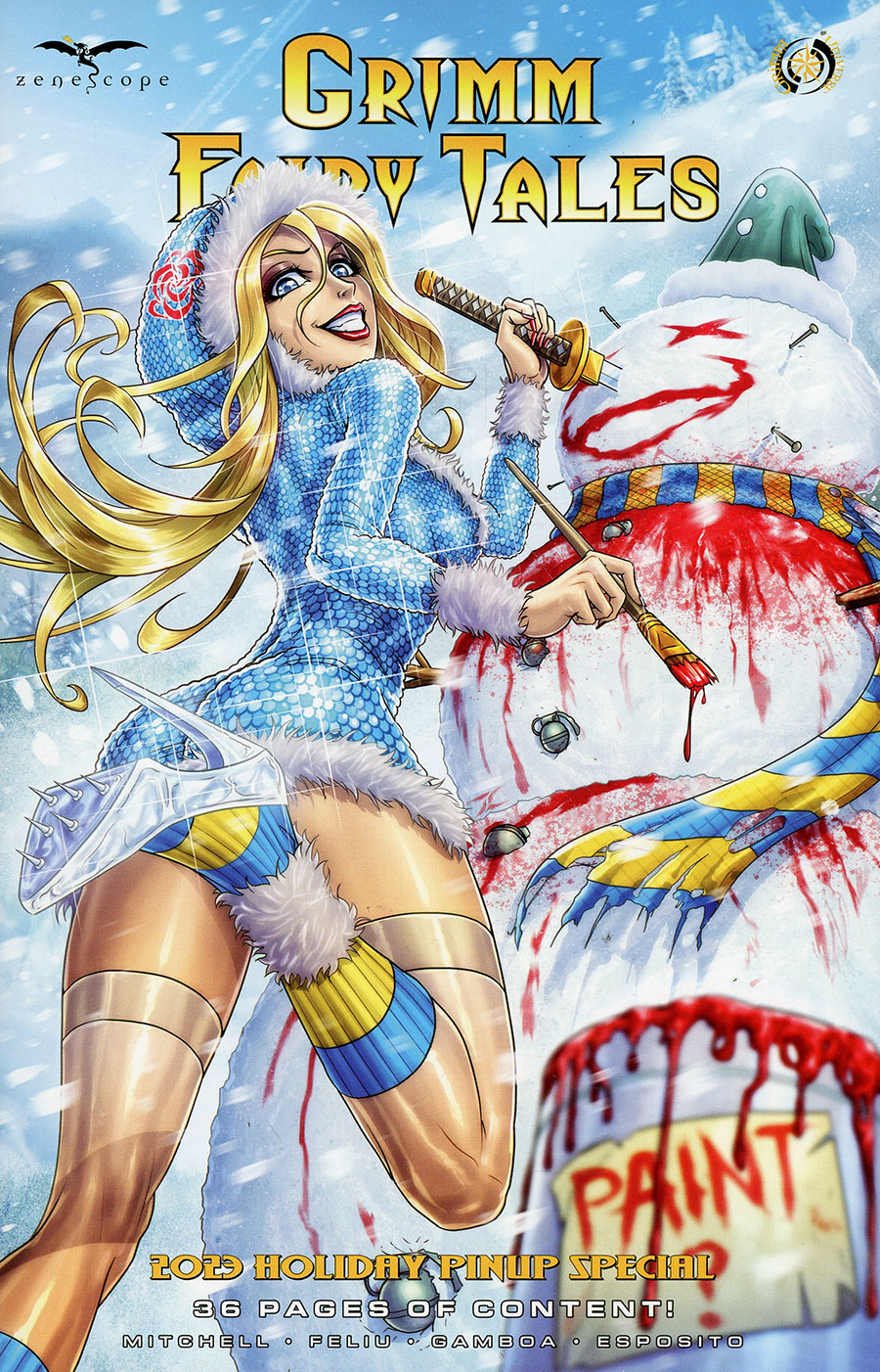 Grimm Fairy Tales 2023 Holiday Pinup Special #1 (One Shot) Cover C J Cardygrade