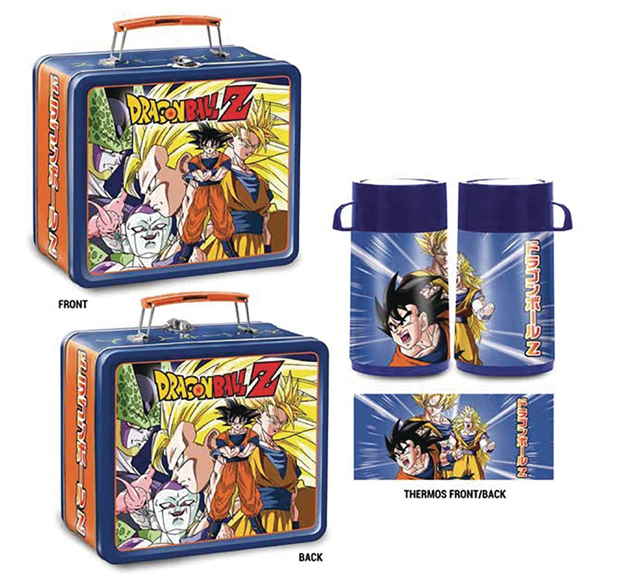 Tin Titans Dragon Ball Z Son Goku Previews Exclusive Lunch Box With Beverage Container