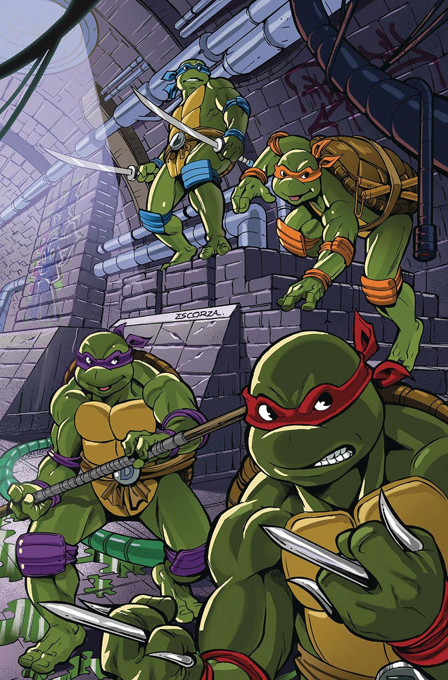 Teenage Mutant Ninja Turtles Saturday Morning Adventures Continued #8 Cover D Incentive Brothers Escorza Virgin Variant Cover