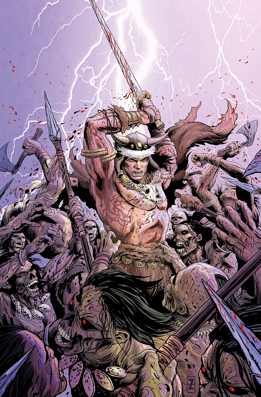 Conan The Barbarian Vol 5 #3 Cover F 2nd Ptg Patrick Zircher Virgin Variant Cover