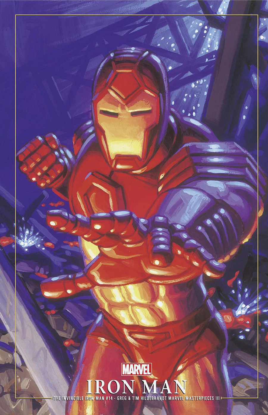 Invincible Iron Man Vol 4 #14 Cover B Variant Greg Hildebrandt & Tim Hildebrandt Marvel Masterpieces III Iron Man Cover