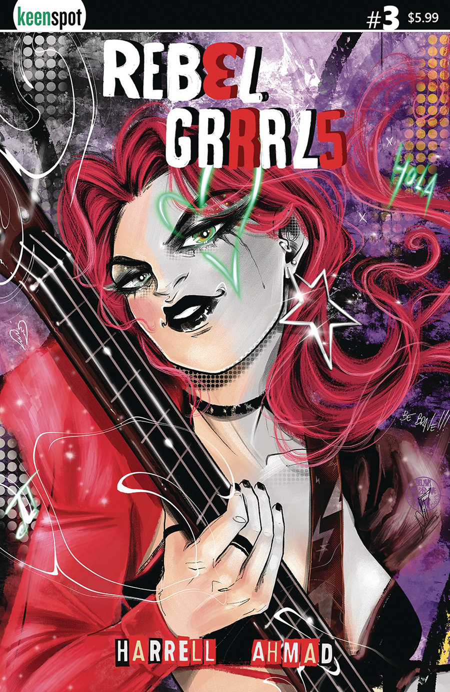 Rebel Grrrls #3 Cover B Variant Francesca Fantini Cover