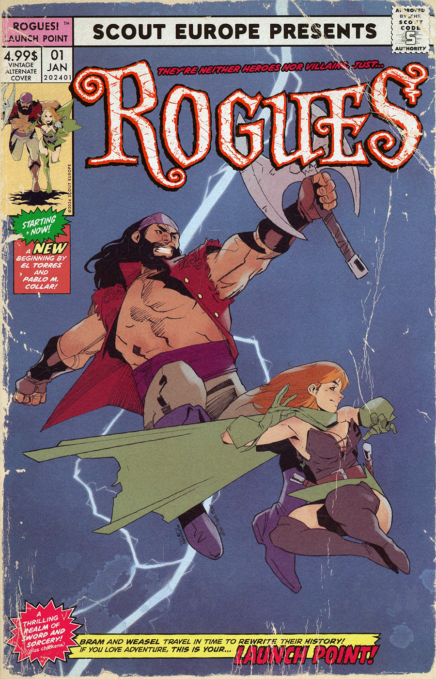 Rogues Vol 4 #1 Cover B Pablo Moreno Collar Cover