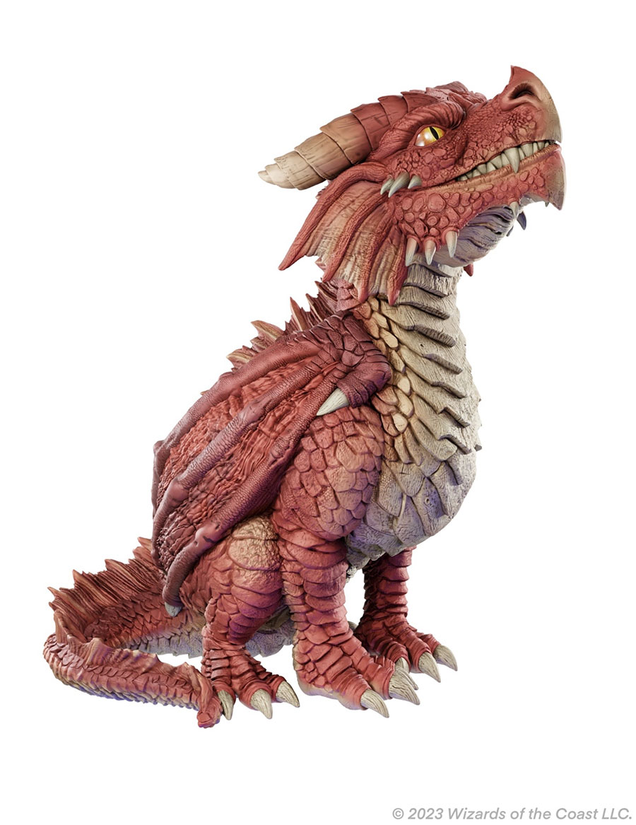 Dungeons & Dragons Replicas Of The Realms Red Dragon Wyrmling 50th Anniversary Figure