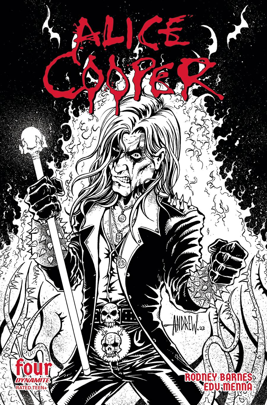 Alice Cooper Vol 2 #4 Cover D Incentive Andrew Mangum Line Art Cover