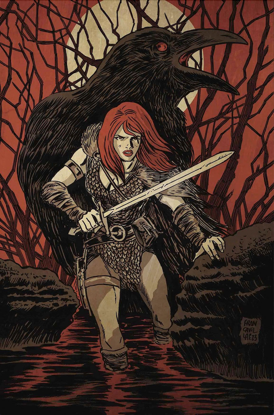 Red Sonja Vol 10 #7 Cover J Incentive Francesco Francavilla Virgin Cover