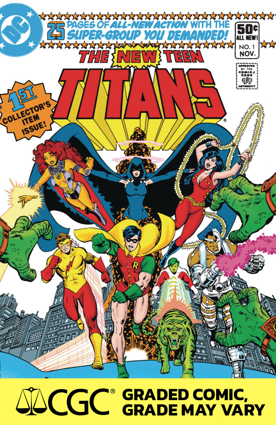 New Teen Titans #1 Facsimile Edition Cover D DF CGC Graded