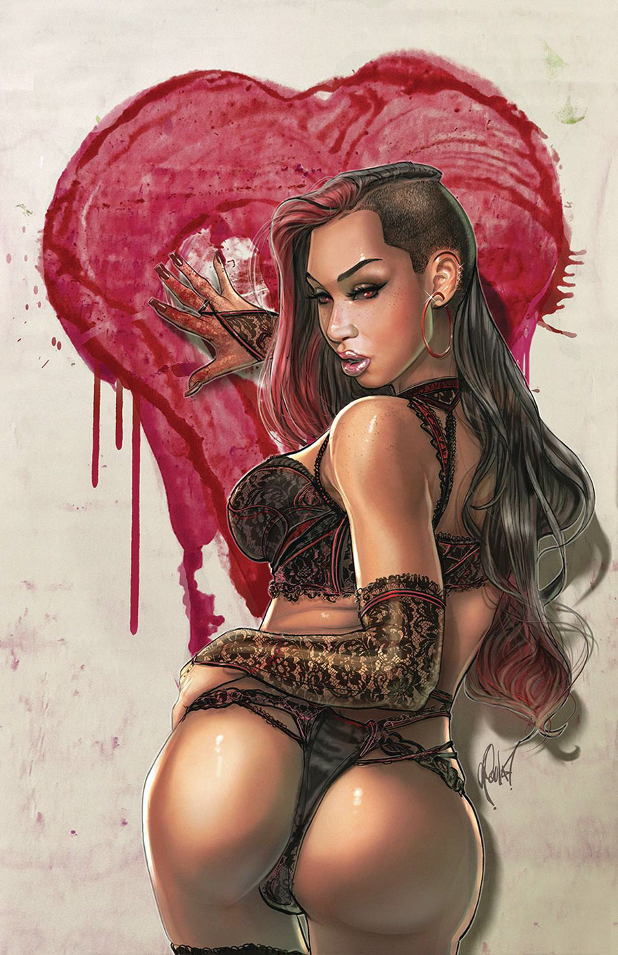 Grimm Fairy Tales 2024 Valentines Day Lingerie Pinup Special #1 (One Shot) Cover D Cedric Poulat