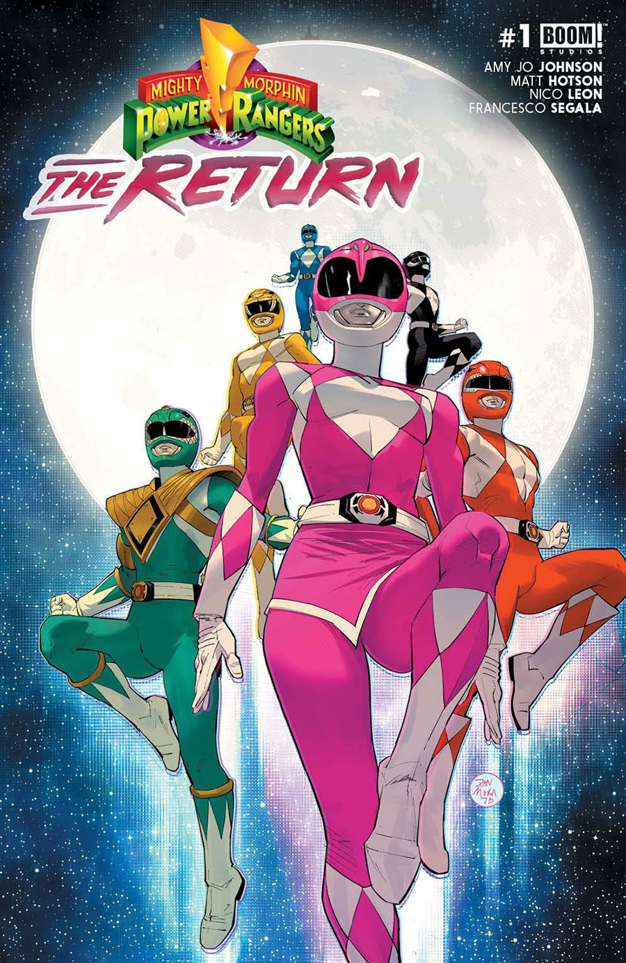 Mighty Morphin Power Rangers The Return #1 Cover B Variant Dan Mora Cover