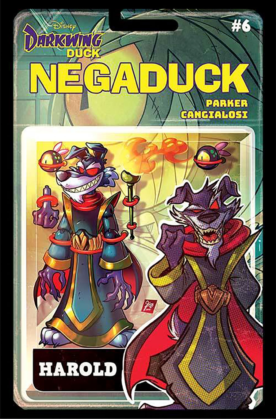 Darkwing Duck Negaduck #6 Cover E Variant Action Figure Cover