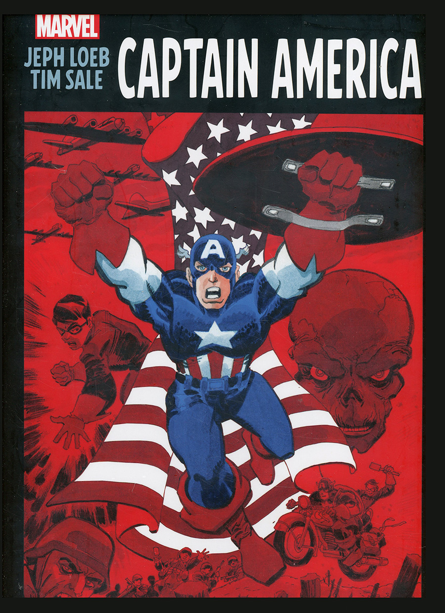 Jeph Loeb & Tim Sale Captain America Gallery Edition HC Direct Market Tim Sale Variant Cover