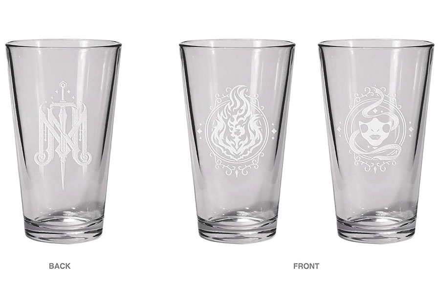 Critical Role The Mighty Nein Pint Glass Set - Caleb & Nott The Brave