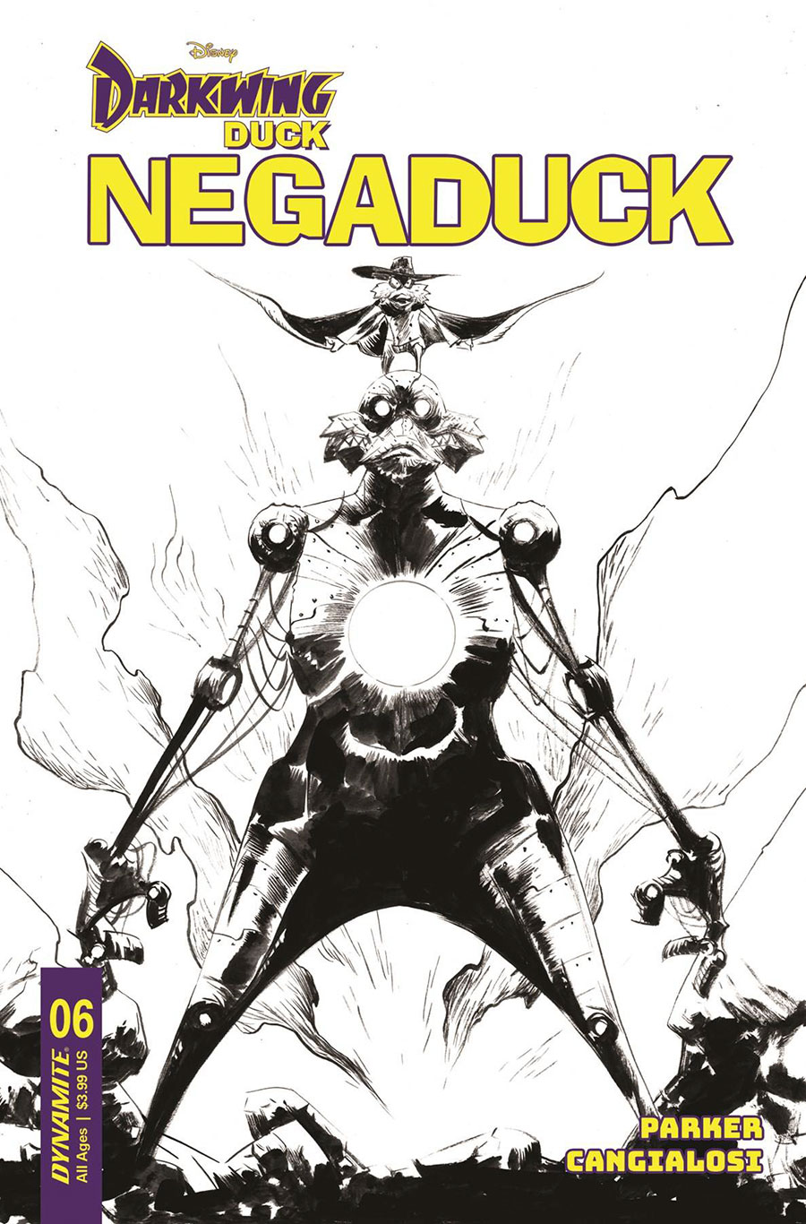 Darkwing Duck Negaduck #6 Cover F Incentive Jae Lee Line Art Cover