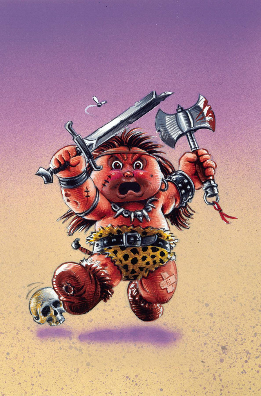 Garbage Pail Kids Trashin Through Time #5 Cover I Incentive Classic Trading Card Virgin Cover