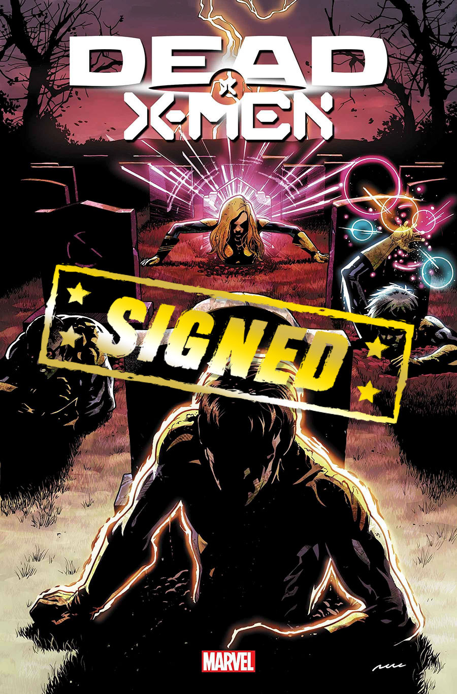 Dead X-Men #1 Cover F DF Signed By Steve Foxe