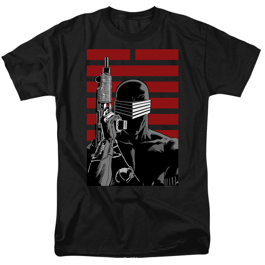 GI Joe Snake Eyes Ninja Black Mens T-Shirt Large