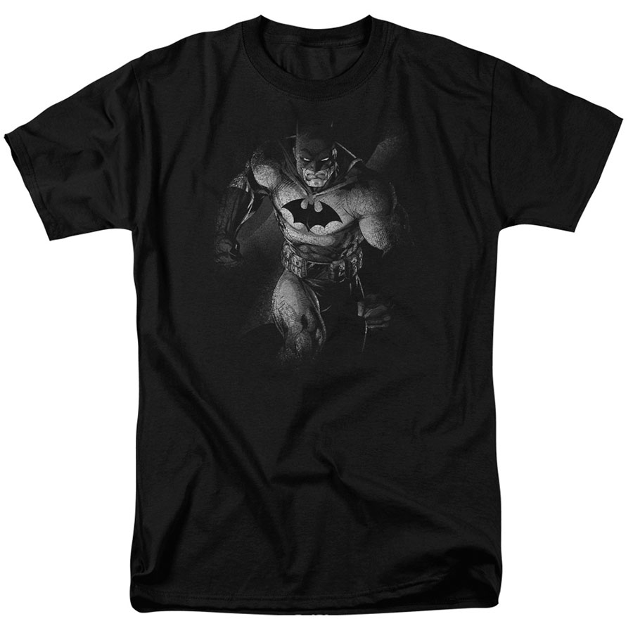 Batman Materialized Black Mens T-Shirt Large