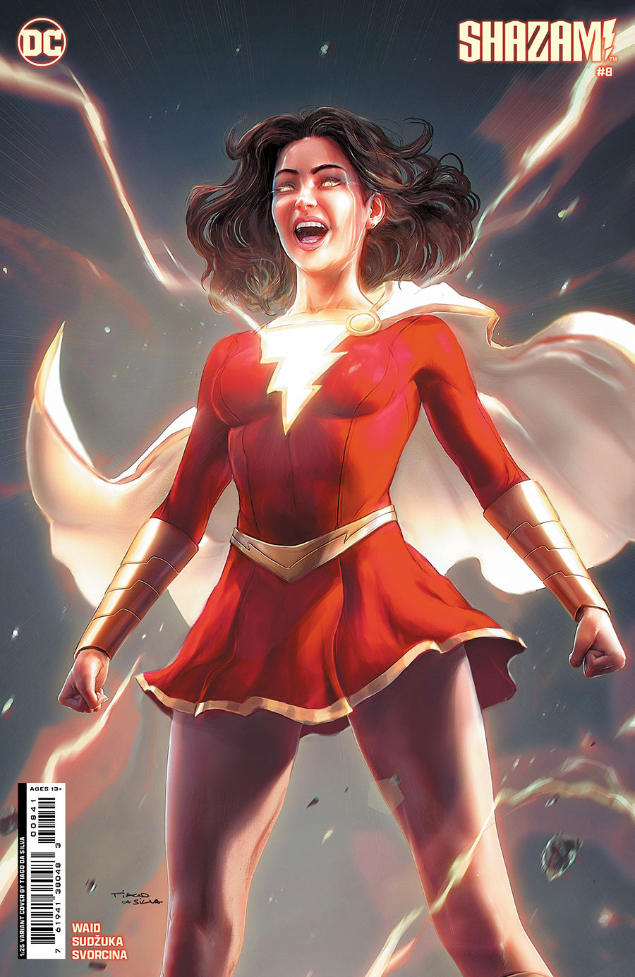 SHAZAM Vol 4 #8 Cover D Incentive Tiago Da Silva Card Stock Variant Cover