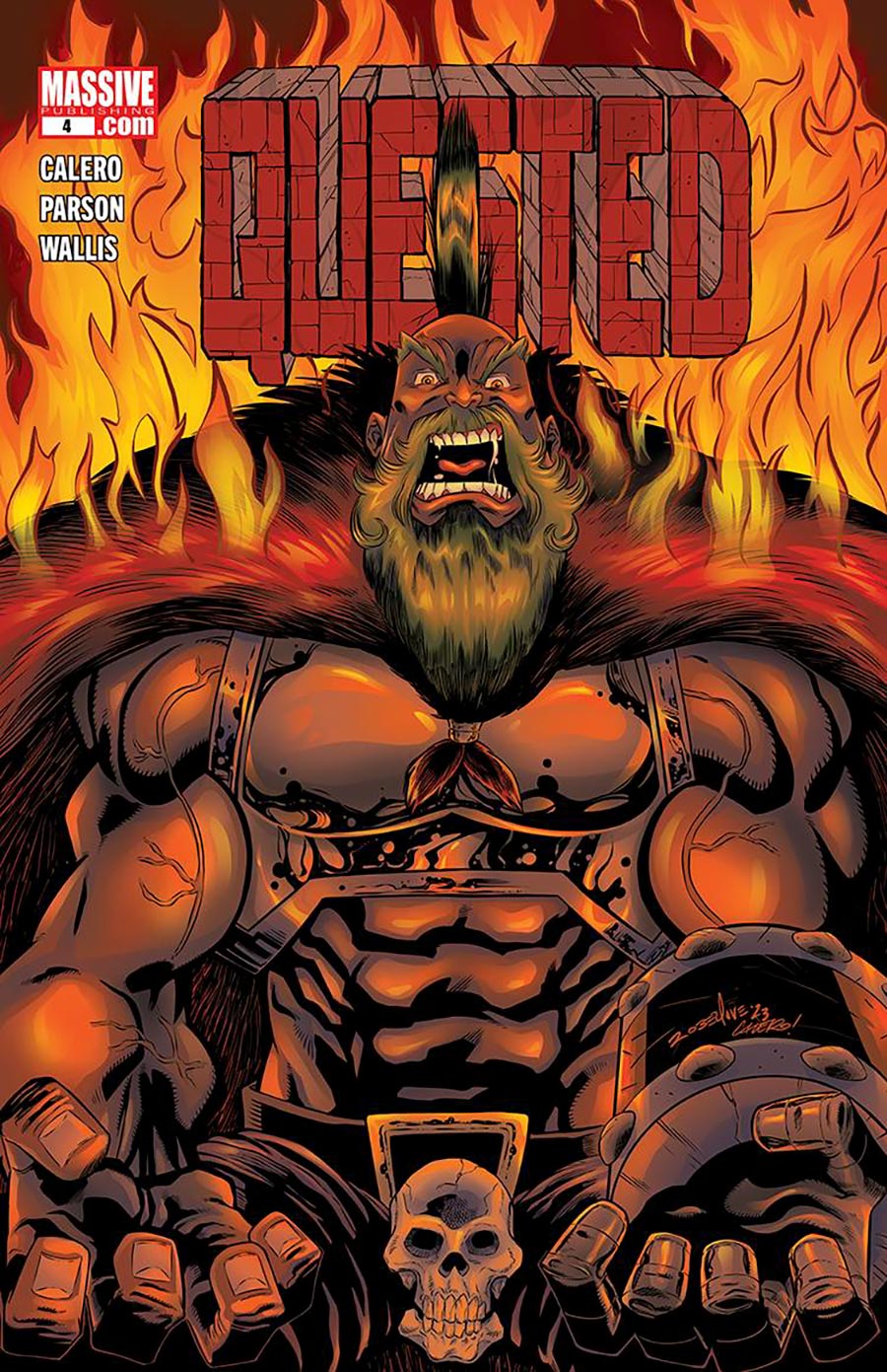 Quested Season 2 #4 Cover D Variant Robert Love Red Hulk Homage Cover