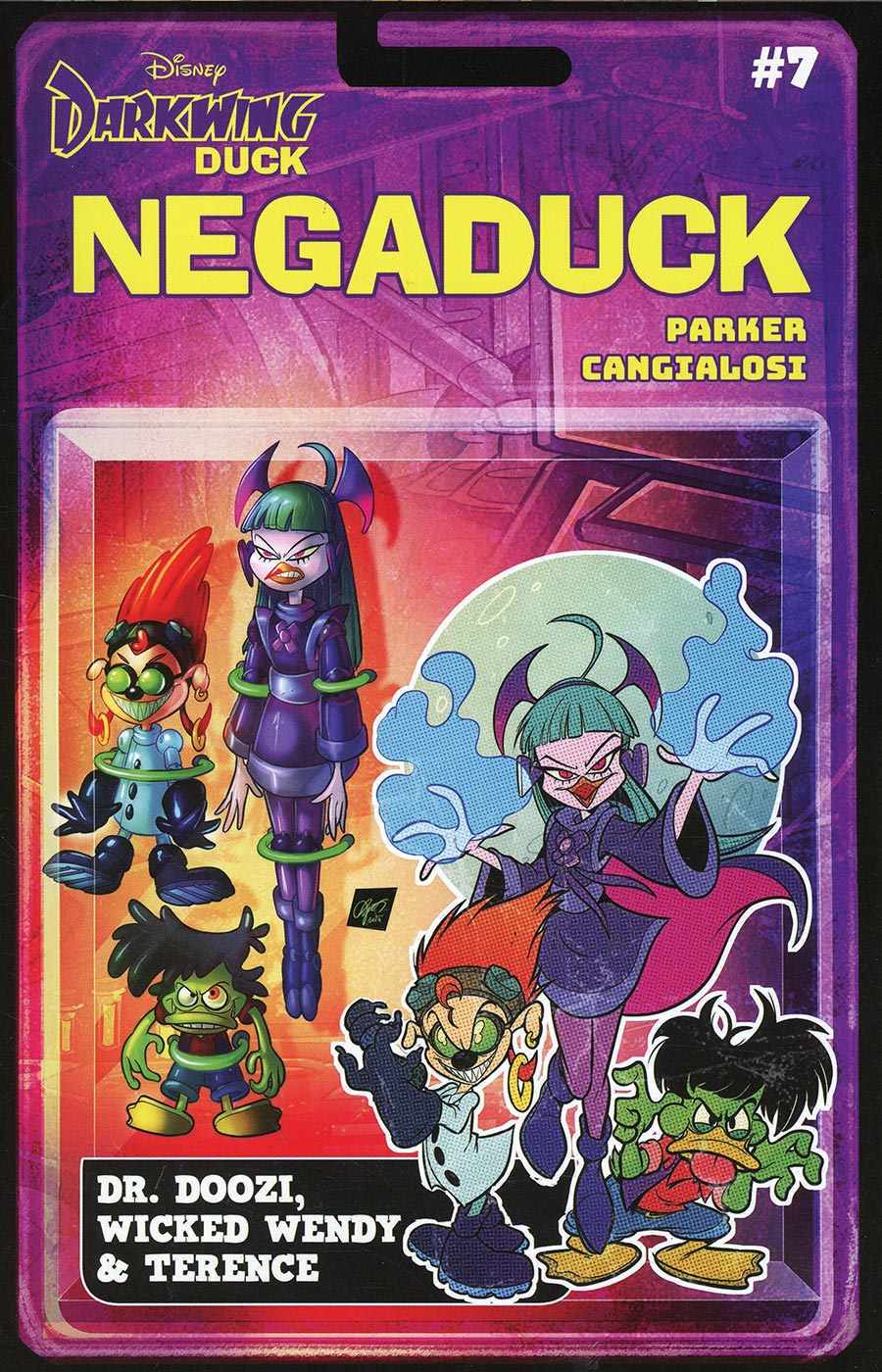 Darkwing Duck Negaduck #7 Cover E Variant Action Figure Cover