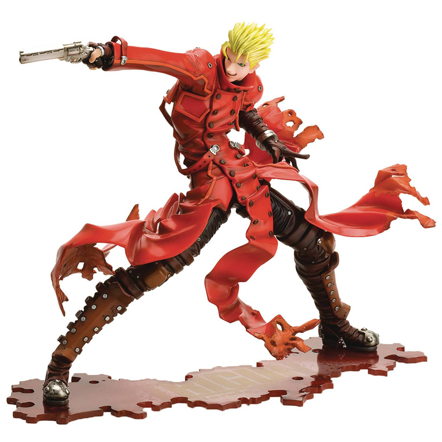 Trigun Badlands Rumble Vash Renewal Packaging ARTFX J Statue