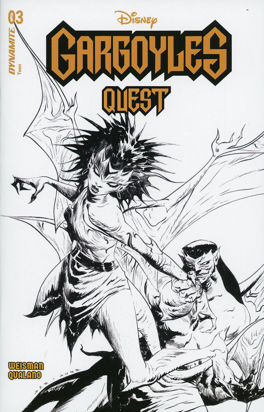 Gargoyles Quest #3 Cover F Incentive Jae Lee Line Art Cover