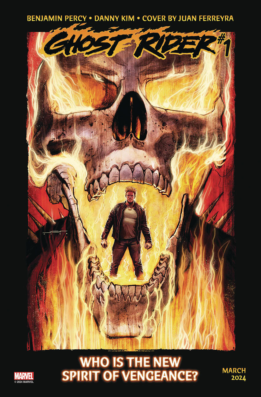 Ghost Rider Final Vengeance #1 Cover J DF Signed By Benjamin Percy