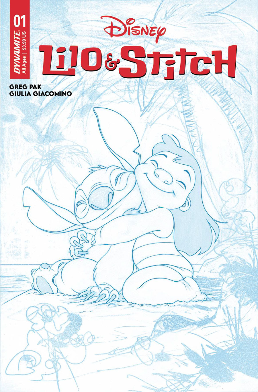 Lilo & Stitch #1 Cover Q Incentive Joshua Middleton Sketch Cover