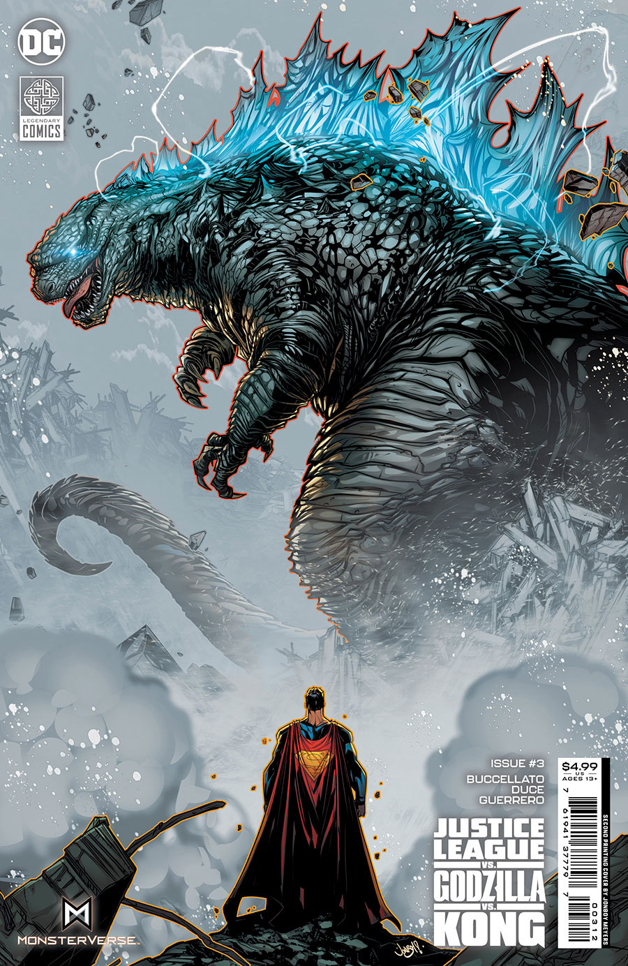 Justice League vs Godzilla vs Kong #3 Cover F 2nd Ptg Jonboy Meyers ...