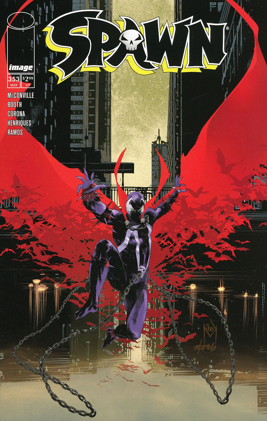 Spawn #353 Cover A Regular Thaddeus Robeck Cover