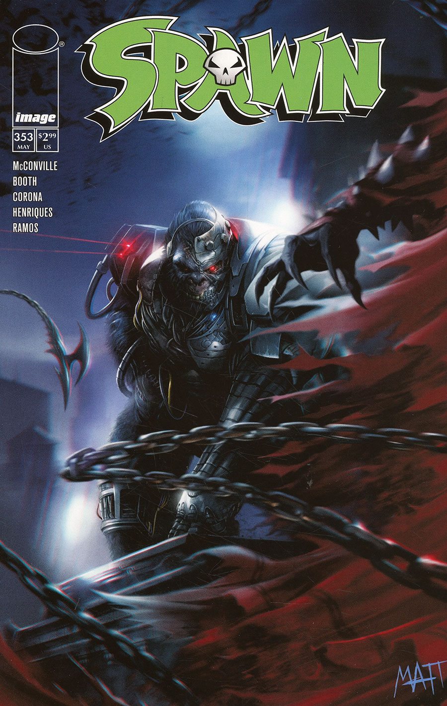 Spawn #353 Cover B Variant Francesco Mattina Cover